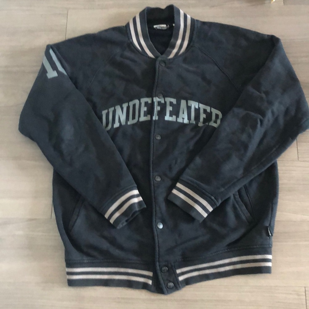 Black Undefeated Varsity Jacket